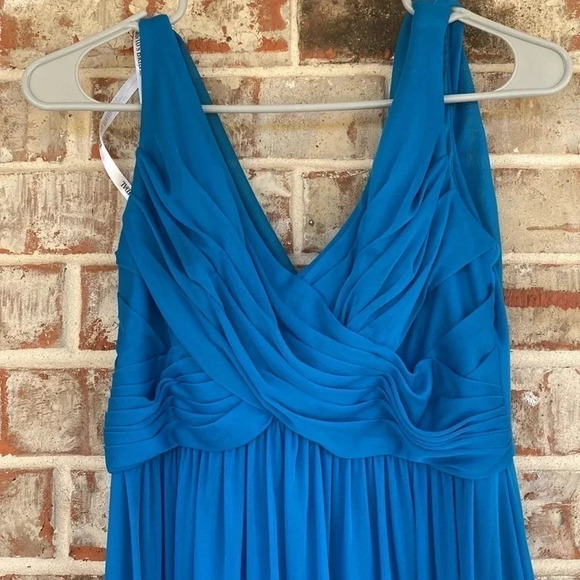 David’s Bridal Blue Bride’s Maid Dress - Picture 3 of 6